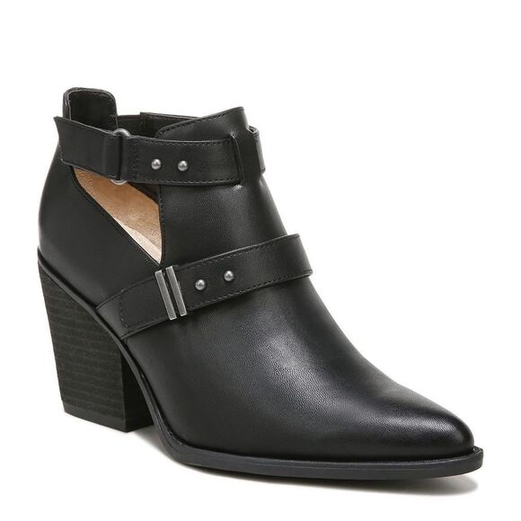 SOUL Naturalizer Matcha Black Western Ankle Boot Bootie Chunky Heel Size 11 New - Picture 1 of 12